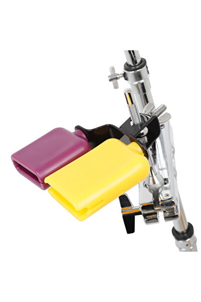 Choice جرس سامباجو مزدوج موسيقى لاتينية أصفر أرجواني جرس بقرة عالي ومنخفض الص...