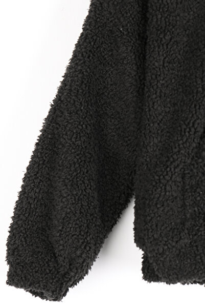 kinderos Hooded Girl's Plush Coat