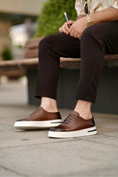 Ahmed Hamdi Bey Martin brown men's leather shoes