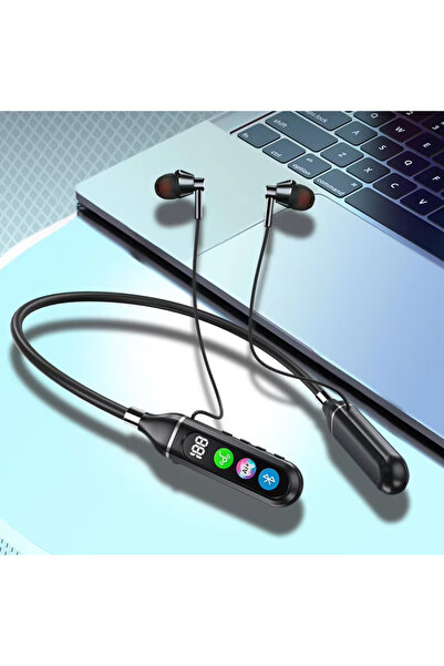 Zen Store Black Smart Display Bluetooth In-Ear Earphones with ANC, Low Latency, IPX6