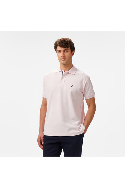 Nautica Erkek Pembe Classic Fit Polo Yaka T-Shirt