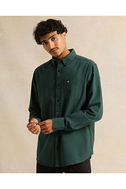 REDTAG Men Green Casual Shirt