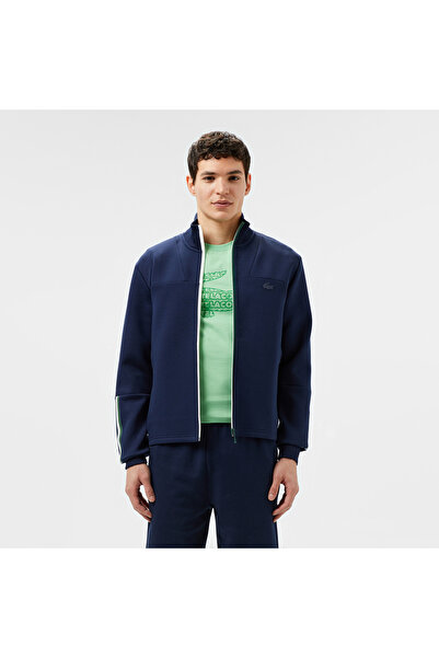 Lacoste Erkek Slim Fit Fermuarlı Lacivert Sweatshirt