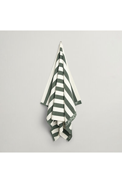 Gant Unisex Yeşil Çizgili Havlu