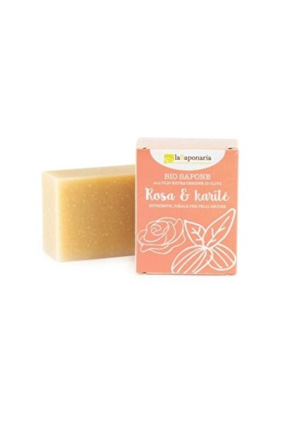 La Saponaria Solid soap with roses and shea butter, 100 g,