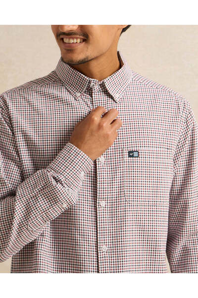 REDTAG Men Beige Checkered Casual Shirt