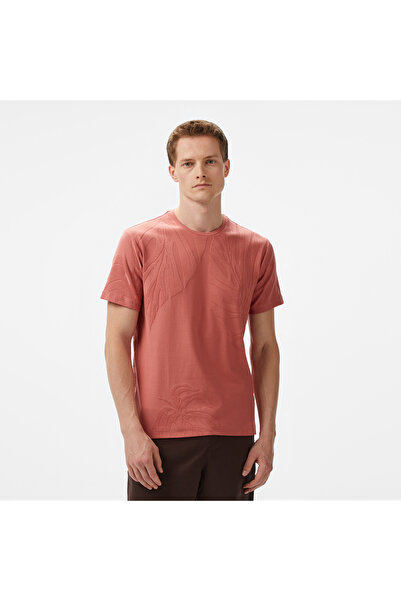 Nautica Erkek Kahverengi Regular Fit Baskılı T-Shirt