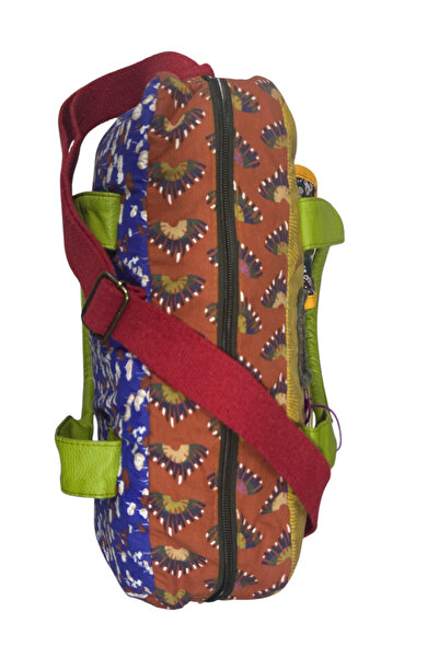 Old Cotton Vintage Casual Multicolor Small Travel Travel Shoulder Handbag 31Cmx44Cm