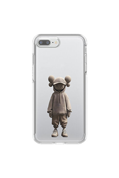 Dali Design iPhone 8 Plus Compatible Transparent Case No Face 3 Designs