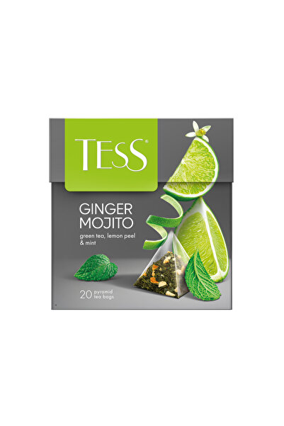 Tess GINGER MOJITO - Mint and Lime Green Tea Mix (pyramid 1.8g*20)الزنجبيل موهيتو شاي أخضرالليمون