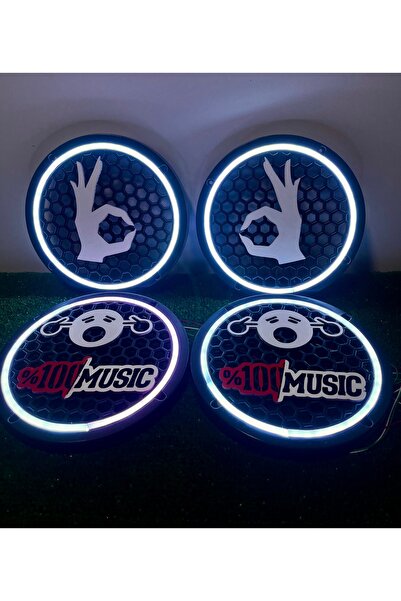 TREND 20CM Pixel Midrange Kapağı Kayar Ledli 358 Modlu Tasarımlı Özel Üretim 4LÜ Set Kumandalı