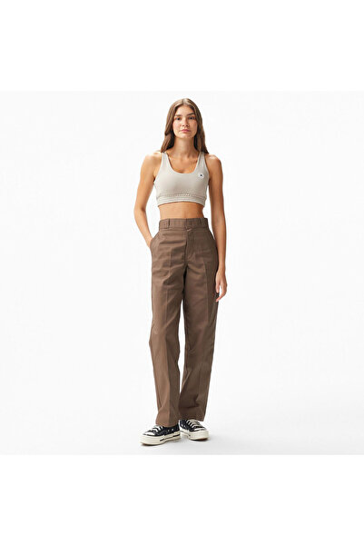 Converse Ρετρό γυναικείο μπλουζάκι με λαιμόκοψη σε μπεζ χρώμα