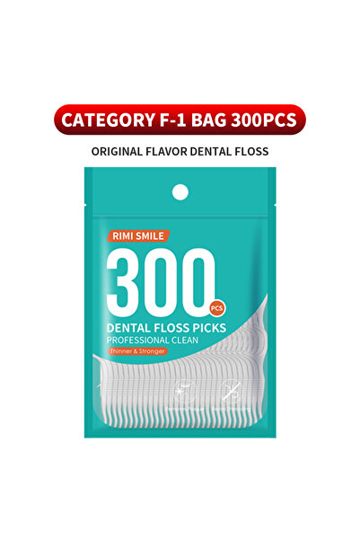 Choice1 الفئة F، 300 قطعة - أعواد خيط تنظيف الأسنان معبأة في أكياس - متوفرة ب...