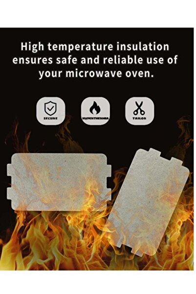 Generic Waveguide Cover, 5 Pcs Universal Microwave Oven Mica Plate Sheet, 117mm x 64mm