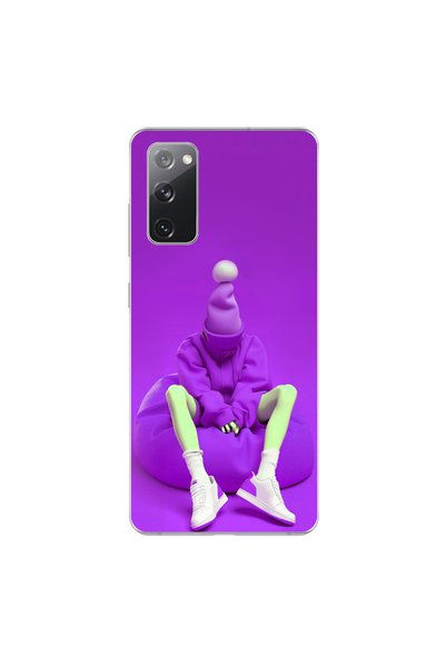 Dali Design حافظة شفافة متوافقة مع هاتف سامسونج جالاكسي S20 FE بتصميم No Face 6