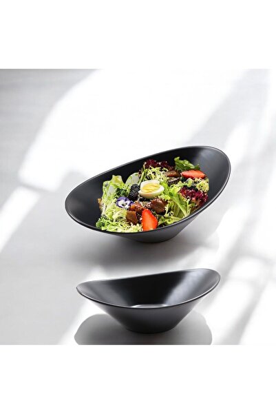 LANDREEN Premium melamine salad bowl/serving dish, set of 2