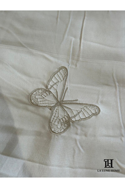 la lune home LA LUNA HOME LİKYA NAKIŞLI ÇİFT FIRFIRLI TEK KİŞİLİK YATAK ÖRTÜSÜ