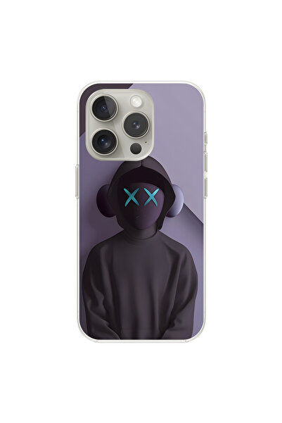 Dali Design حافظة شفافة متوافقة مع هاتف iPhone 16 Pro بتصميم No Face 2