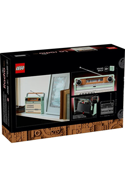 LEGO Icons Building Set, Retro Portable Radio, 906 Pieces, 230X320X70Mm, 10334