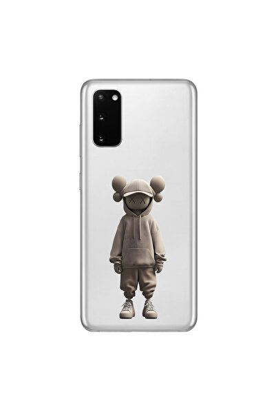 Dali Design حافظة شفافة متوافقة مع هاتف سامسونج جالاكسي S20Plus بتصميم No Face 3