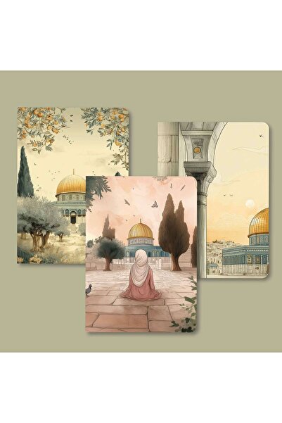 MuslimWalk Âsûm – Mescid-i Aksa – 3’lü Mininote Defter