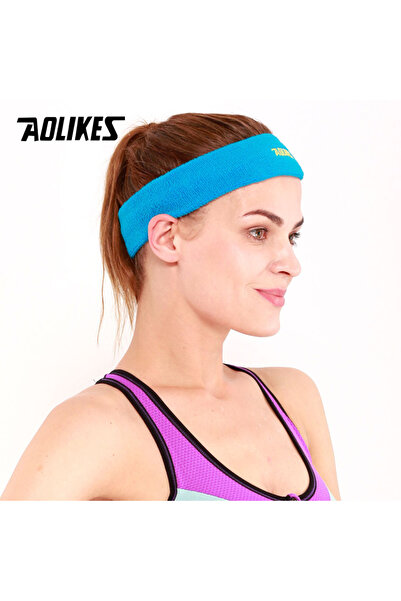 Aolikes عصابة رأس زرقاء من القطن عالي الجودة للرجال والنساء، عصابة رأس لممارس...