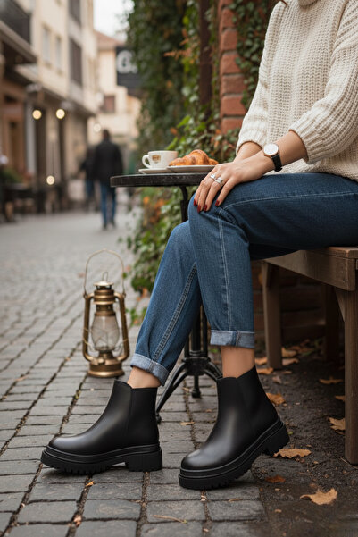 LUPİN SHOES Γυναικείες αδιάβροχες μπότες Asila με ραμμένη επένδυση