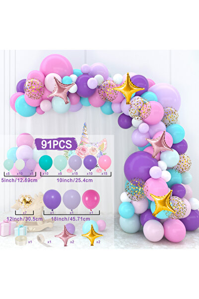 Choice as shown 01 Colorful Rainbow Balloons Garland Arch Kit Wedding Unicorn Birthday Party Decor Kids Bab