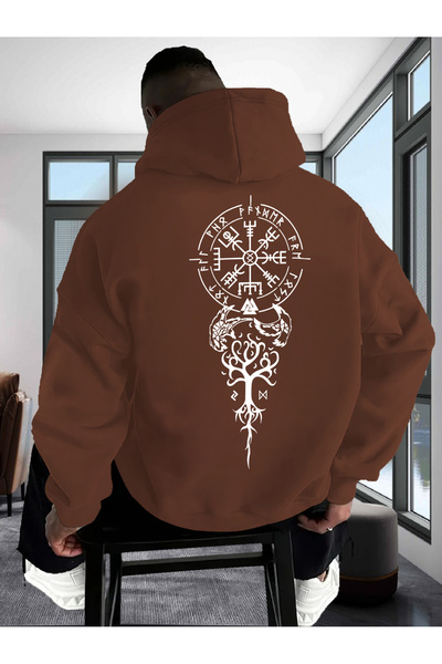 cc collection Ανδρικό φούτερ με κουκούλα Viking Tree of Life με στάμπα, σε με...