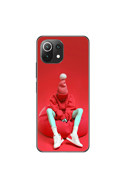 Dali Design حافظة شفافة متوافقة مع هاتف Xiaomi Mi 11 بتصميم No Face 7