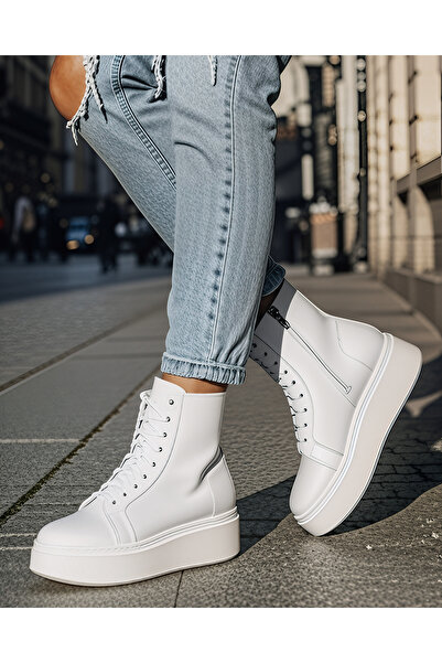 starlike Ghete dama piele naturala albe PCI080-1