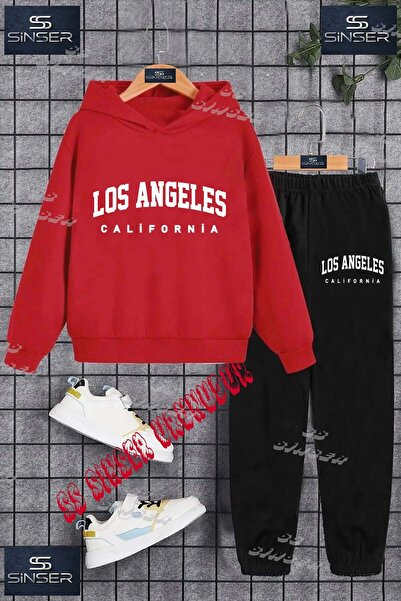 SS SİNSER Children's Unisex'Losanlegeles California White' Special Printed Ho...