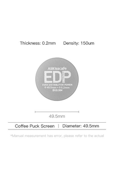 Choice8 49.5MM-0.2 Coffee Puck Screen 51mm 53.5mm 58.5mm 49.5mm 57.3mm Metal ...