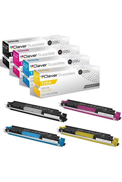 HP 100 Color MFP M175NW CE310A Black CE311A Cyan CE312A Yellow CE313A Magenta...