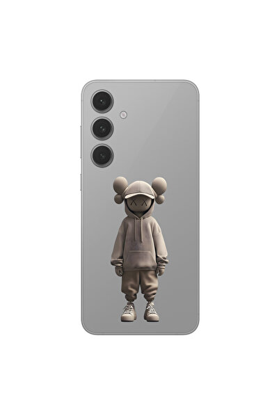 Dali Design حافظة شفافة متوافقة مع هاتف سامسونج جالاكسي S24Plus بتصميم No Face 3