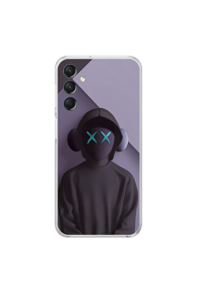 Dali Design حافظة شفافة متوافقة مع هاتف سامسونج جالاكسي A24 بتصميم No Face 2