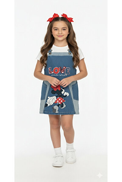 GİRL EMELY KIZ ÇOCUK ÇİZGİ KAREKTER BASKILI KOT JİLE