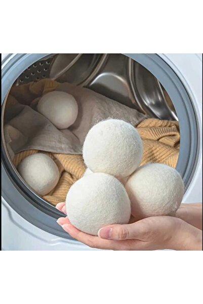 SEVRU Minge de uscare pentru rufe de lână 3 bucăți de balsam natural pentru r...