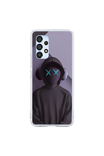 Dali Design حافظة شفافة متوافقة مع هاتف سامسونج جالاكسي A53 بتصميم No Face 2