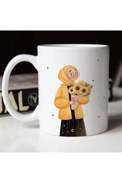 Beril – Sunflower & Girl – Mug
