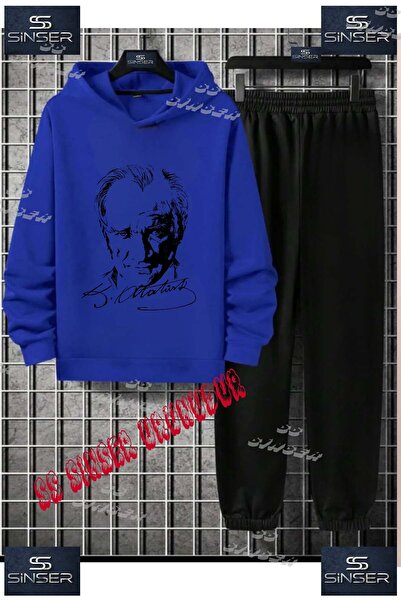 SS SİNSER Παιδικό Unisex Σετ Φόρμας με Κουκούλα και Ειδική Στάμπα "ATATURK SI...