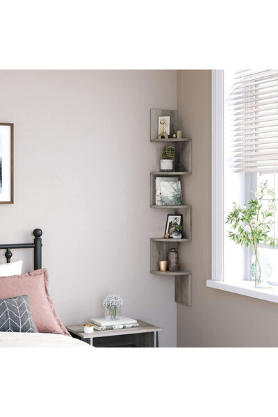 VASAGLE Vasagle corner shelf, 5 shelves, LBC020M01, 127.5 x 20 x 20 cm