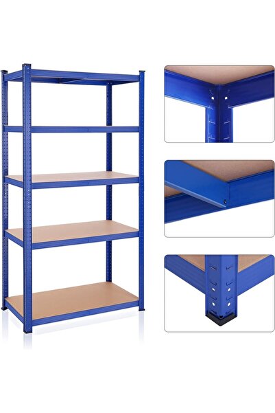 SONGMICS Raft Songmics, 5 rafturi, 50 x 100 x 200 cm, Blue, GLR050E01