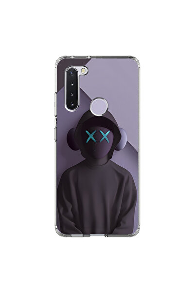 Dali Design حافظة شفافة متوافقة مع هاتف سامسونج جالاكسي A21 بتصميم No Face 2