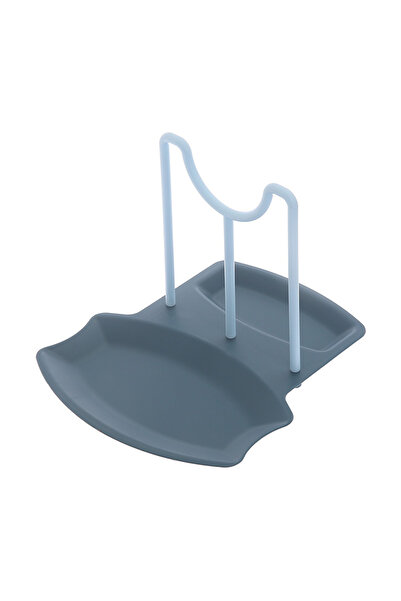 Choice Blue Kitchen Organizer Spatula Pot Lid Rack Shelf Plastic Spoon Rest Utensil Multi-function Dish Rac