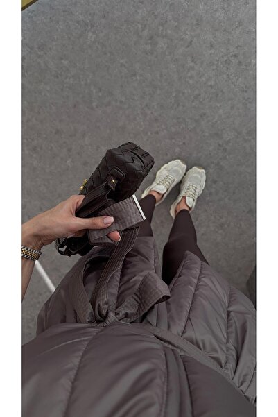 HAZELANNA Knitwear Paneled Mink Vest