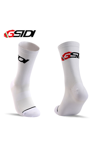 Choice WHITE Gsidi New Cycling Socks High Quality Compression Men Bike Outdoor Women Running Professional