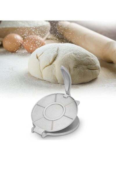 Generic Hand Pressed Pie & Tortilla Press - 7.7 inch Rust-Proof Aluminum