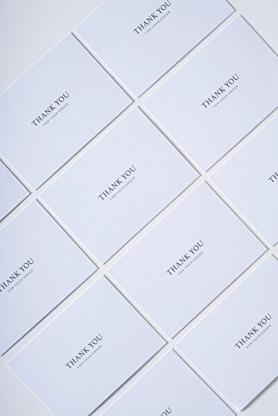 Miligram Paper Etichetă pentru felicitări de mulțumire alb-negru 10 bucăți