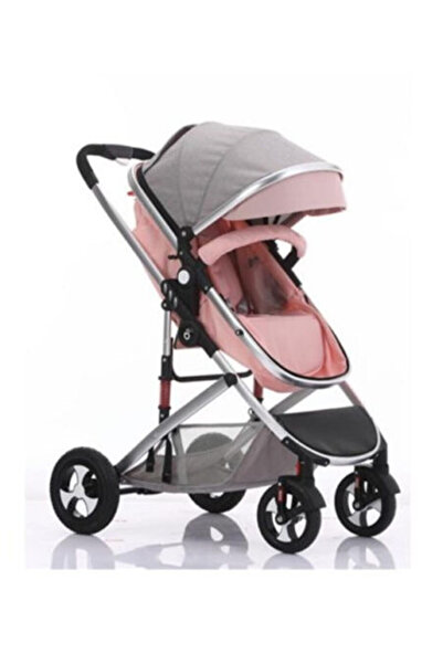 L-Sun 2-in-1 Reversible Stroller with Bassinet - Pink